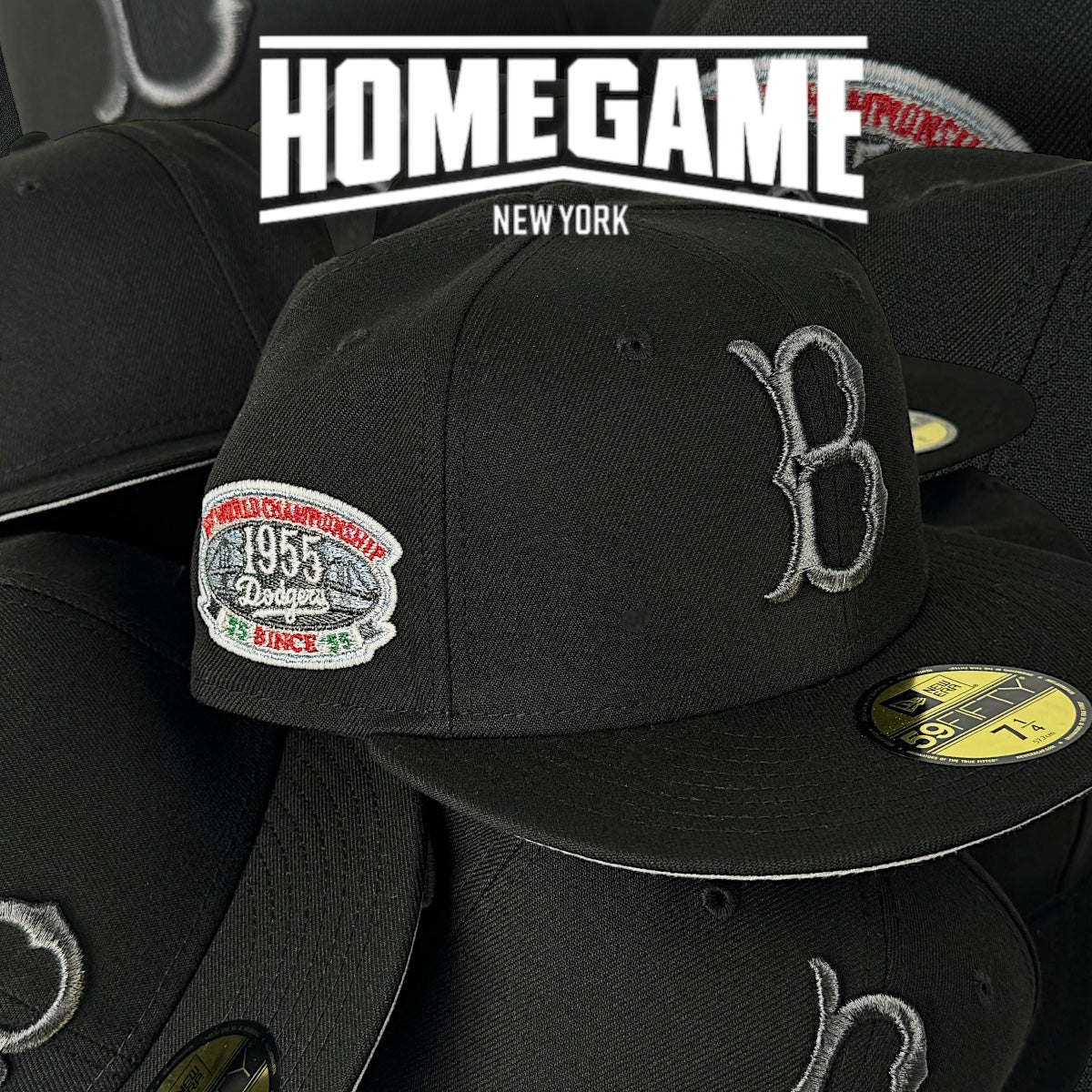 Brooklyn Dodgers 1955 World Championship Black 59Fifty New Era