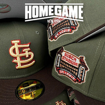 St. Louis Cardinals Busch Stadium New Olive/Burnt Wood 59Fifty New Era