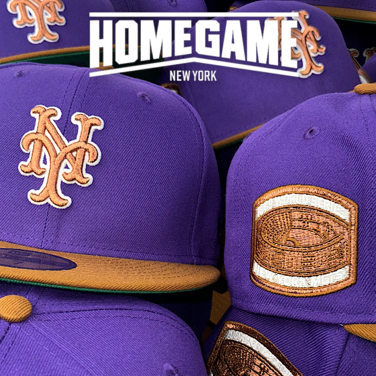 New York Mets 1969 World Series True Purple/Toasted Peanut 59Fifty New Era