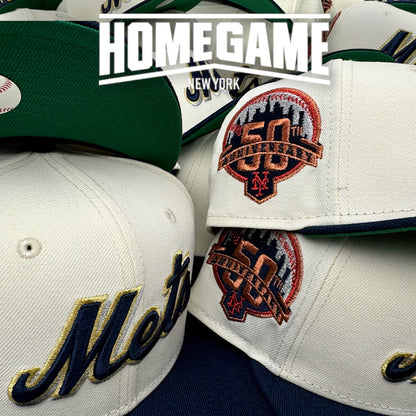 New York Mets 50th Anniversary Chrome White/Navy 59Fifty New Era