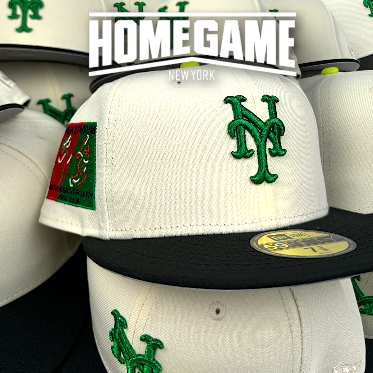 New York Mets Shea Stadium Chrome White/Black 59Fifty New Era