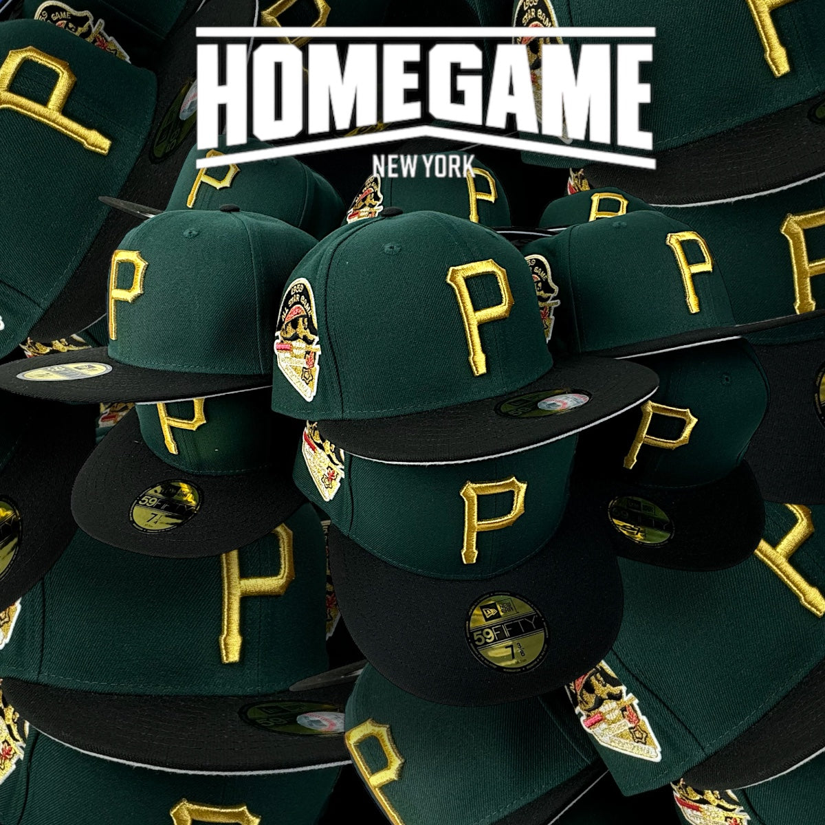 Pittsburgh Pirates 1959 All Star Game in Dark Green/Black 59Fifty New Era