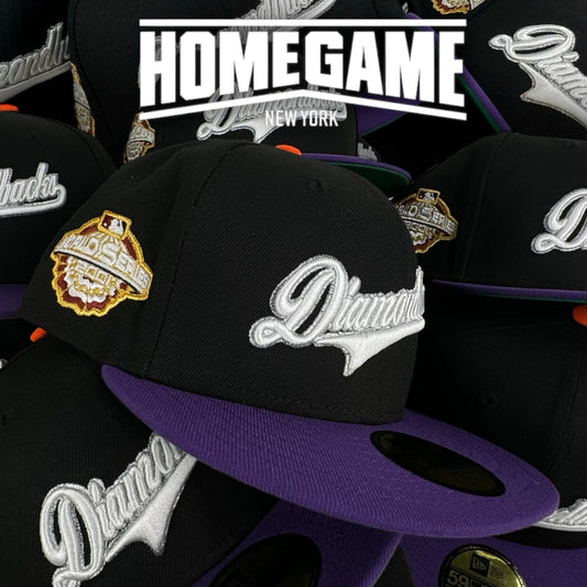 Arizona Diamondbacks 2001 World Series Black/True Purple 59Fifty New Era