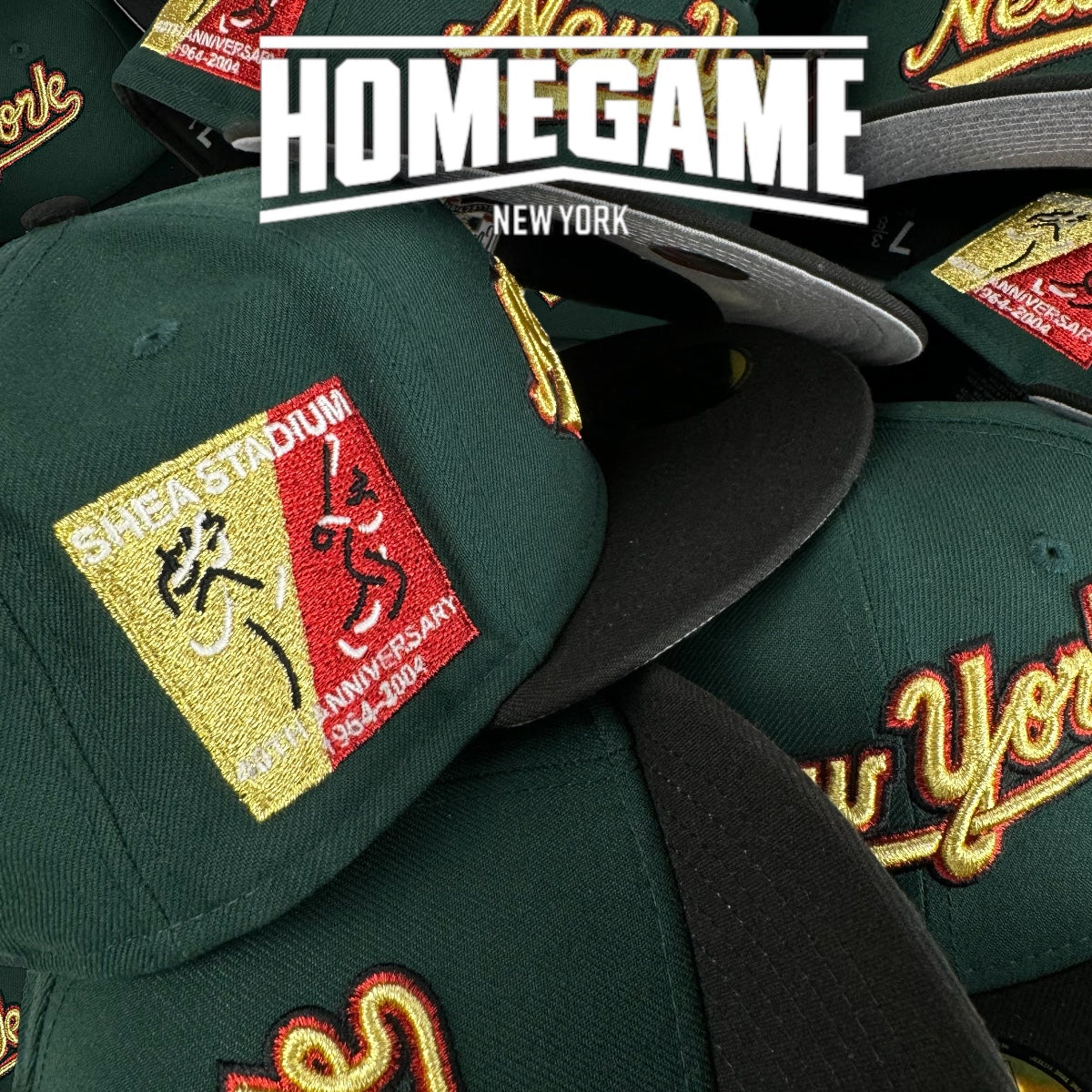 New York Mets 40th Anniversary in Dark Green/Black 59Fifty New Era Hat