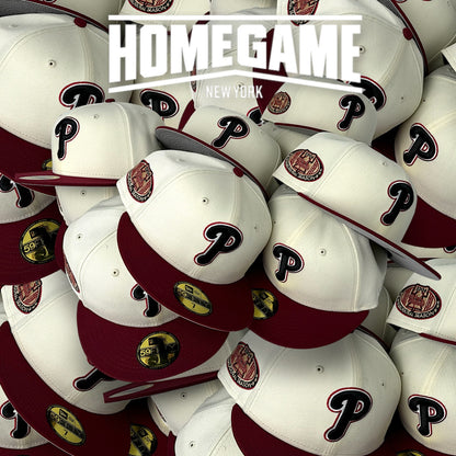 Philadelphia Phillies Inaugural Season 2004 Chrome White/Burgundy 59Fifty New Era