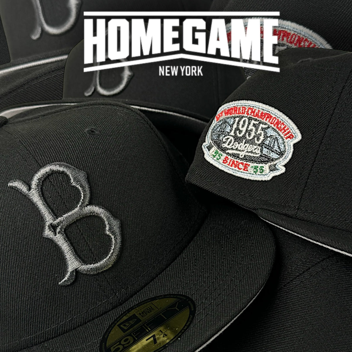 Brooklyn Dodgers 1955 World Championship Black 59Fifty New Era