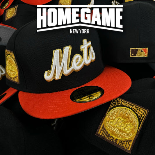 New York Mets 25th Anniversary Black/Orange 59Fifty New Era