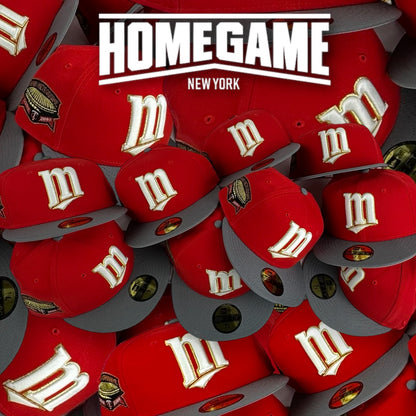 Minnesota Twins HHH Metrodome in Front Door Red/Storm Grey 59Fifty New Era Hat