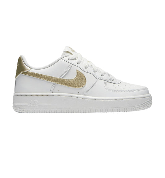 NIKE Air Force 1 GS 'Summit White Gold'