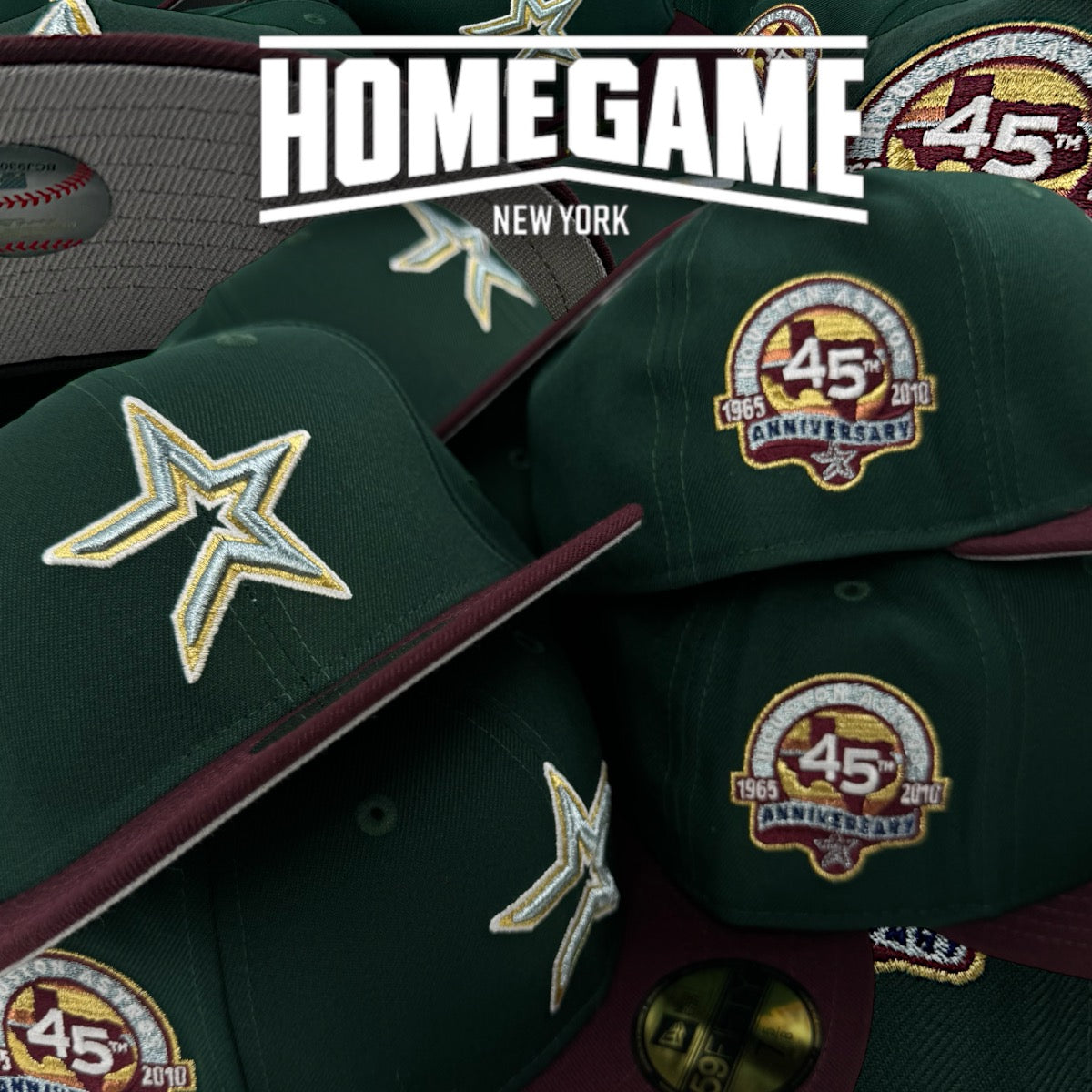 Houston Astros 45th Anniversary Dark Green/Maroon 59Fifty New Era