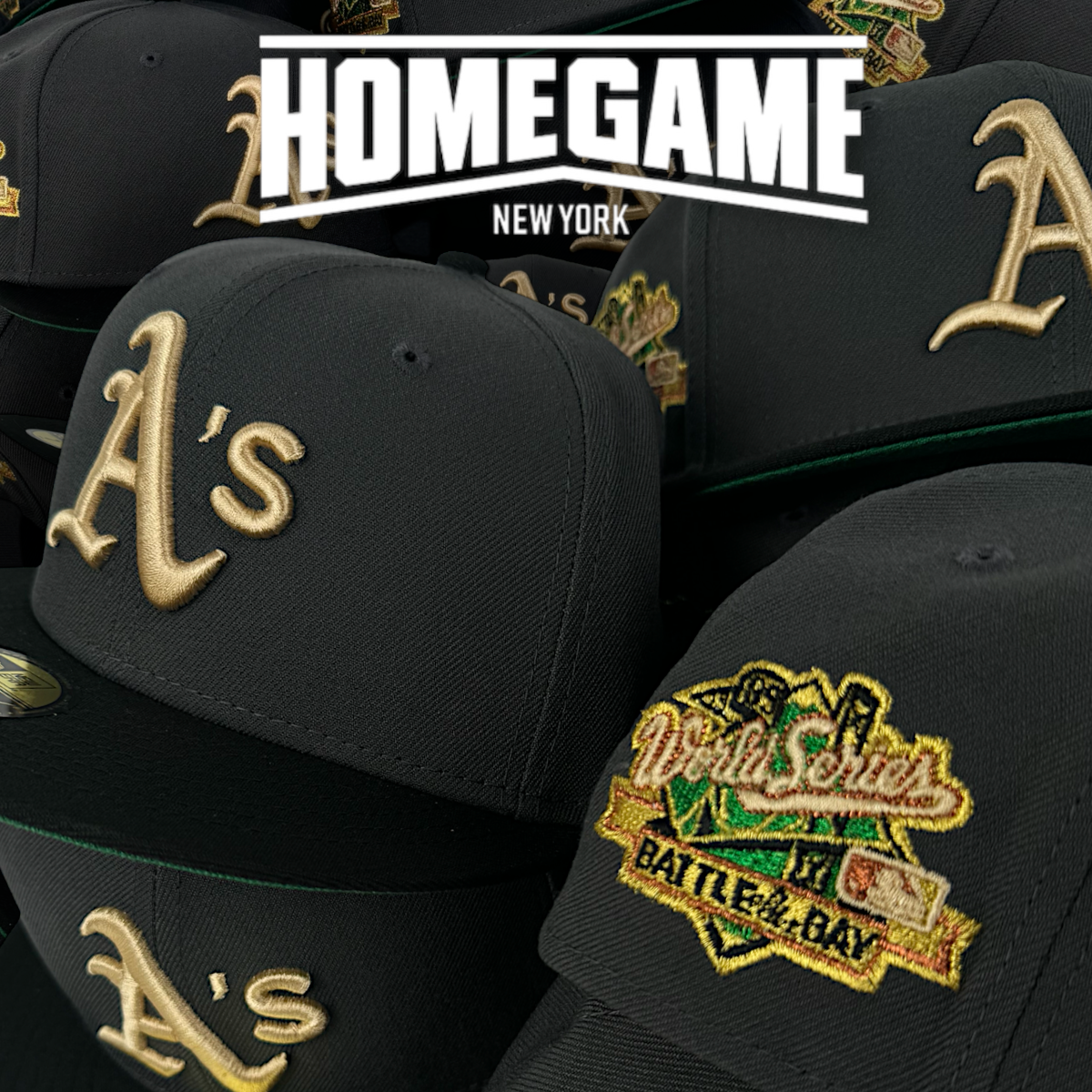 Oakland Athletics 1989 World Series Charcoal/Black 59Fifty New Era