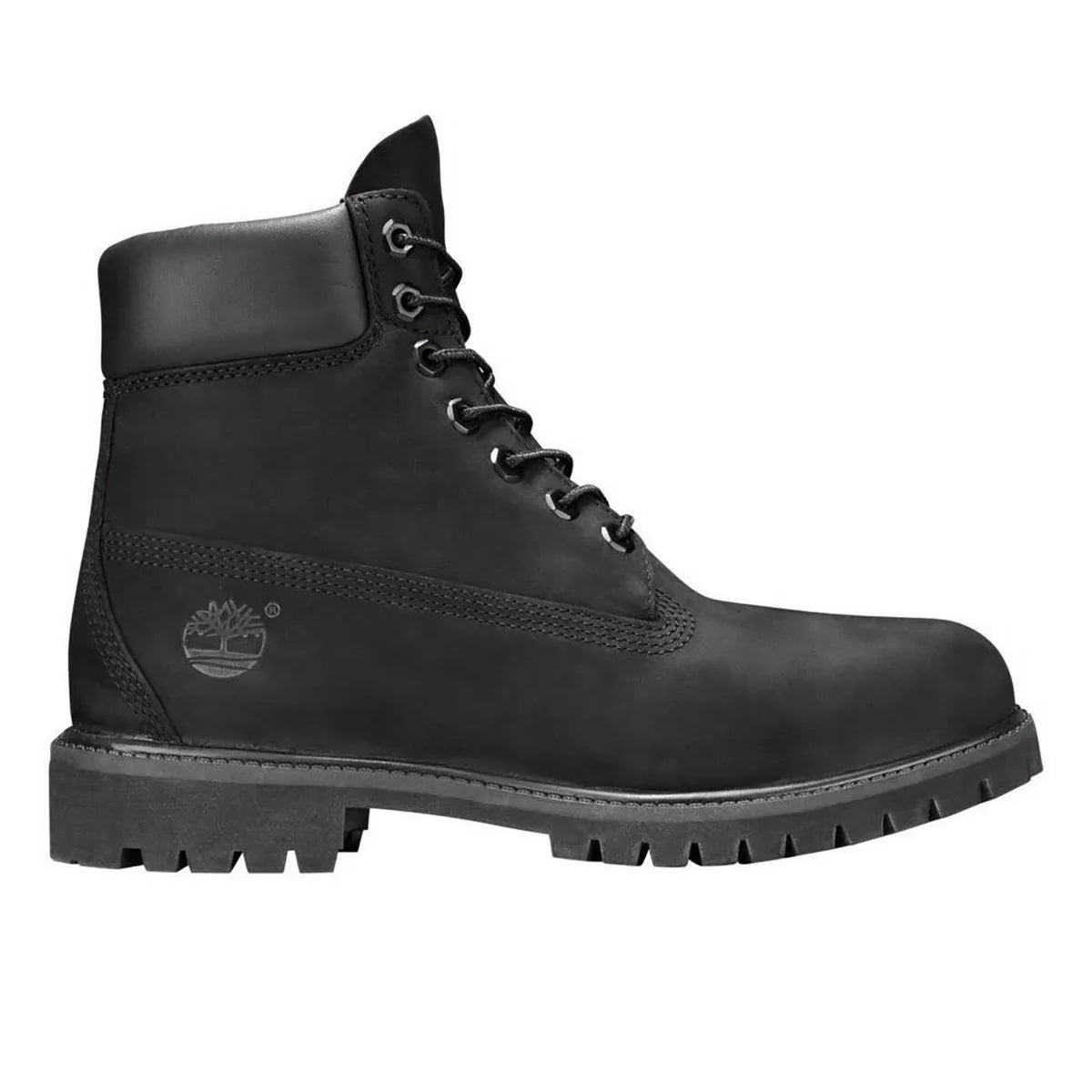 Timberland Premium 6 In Waterproof Boot Black Nubuck TB010073- Men's Size