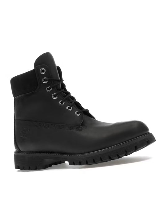 Timberland Premium 6 In Waterproof Boot Black Smooth Leather- Men's Size