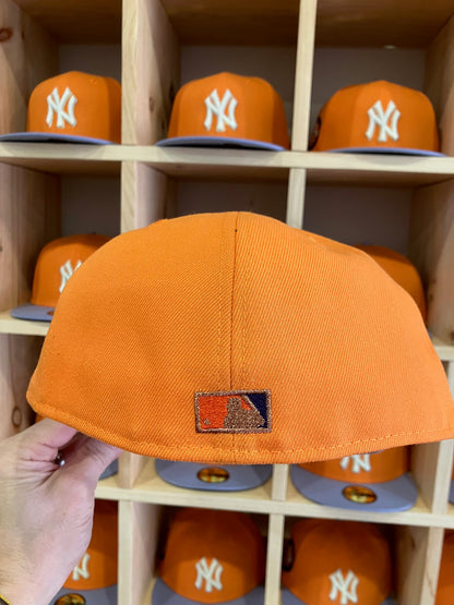 New York Yankees 1949 World Series Light Orange/Lavender 59Fifty New Era Hat