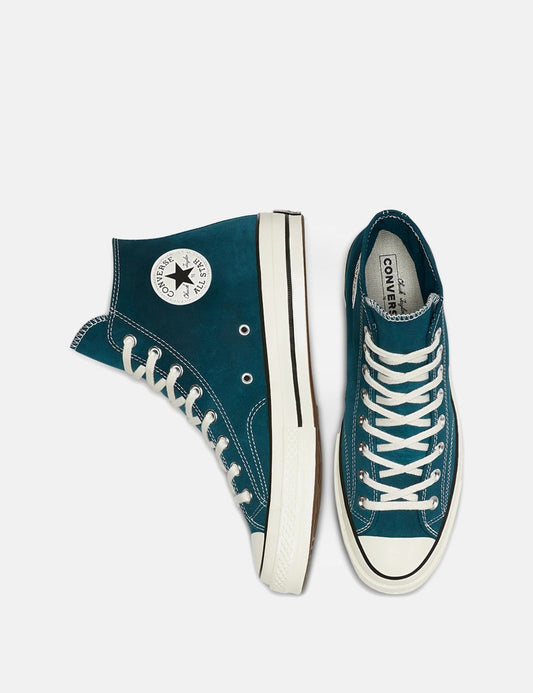 Converse Chuck Taylor All Star 70 Hi SUEDE midnight turquoise - Size 10