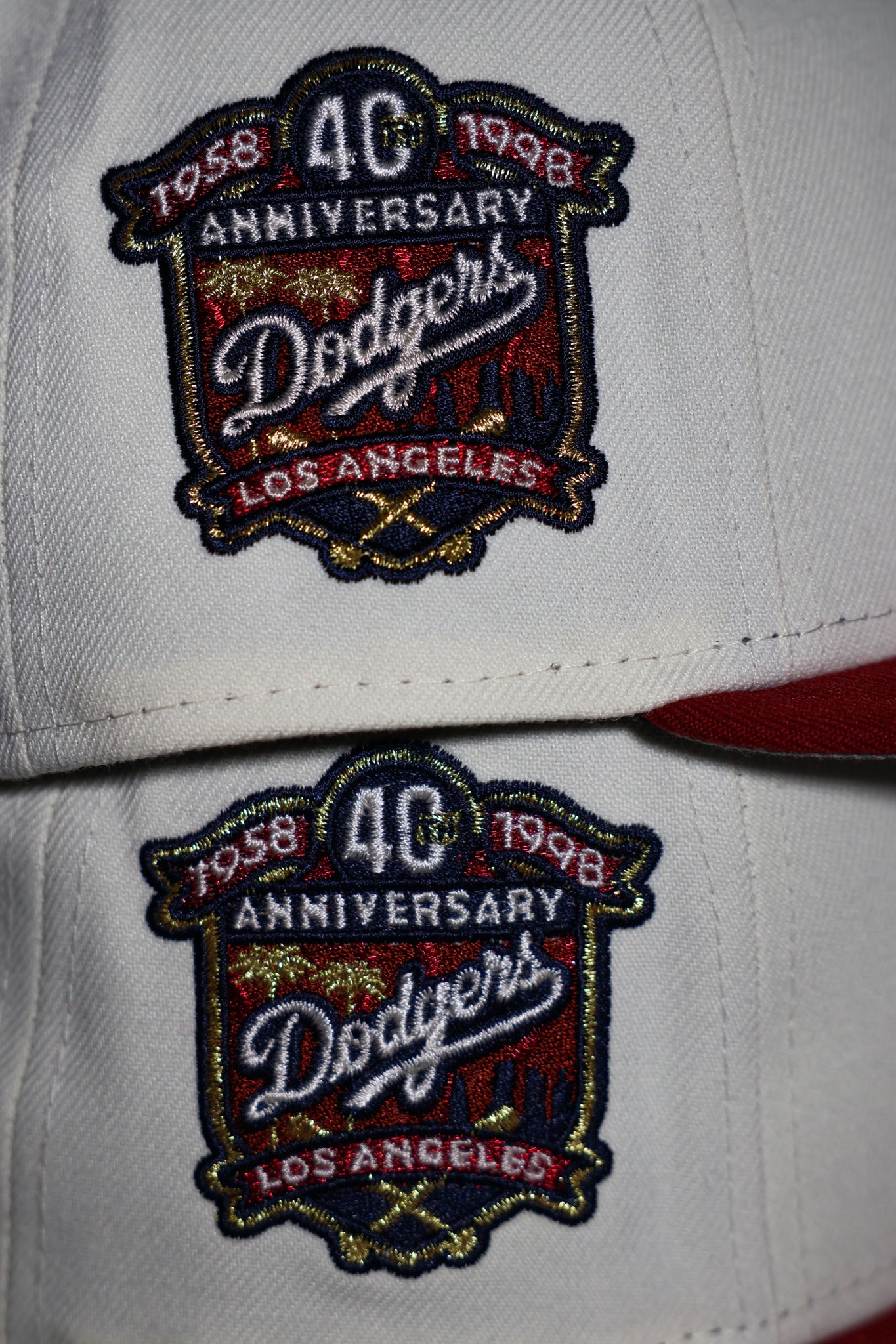 Los Angeles Dodgers 40th Anniversary Chrome White/Brick Red 59Fifty New Era