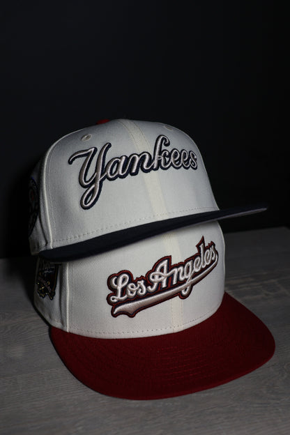 Los Angeles Dodgers 40th Anniversary Chrome White/Brick Red 59Fifty New Era