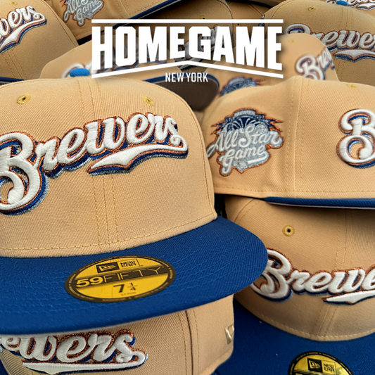 Milwaukee Brewers 2002 All Star Game Candied Peach/Songbird Blue 59Fifty New Era