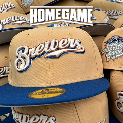 Milwaukee Brewers 2002 All Star Game Candied Peach/Songbird Blue 59Fifty New Era