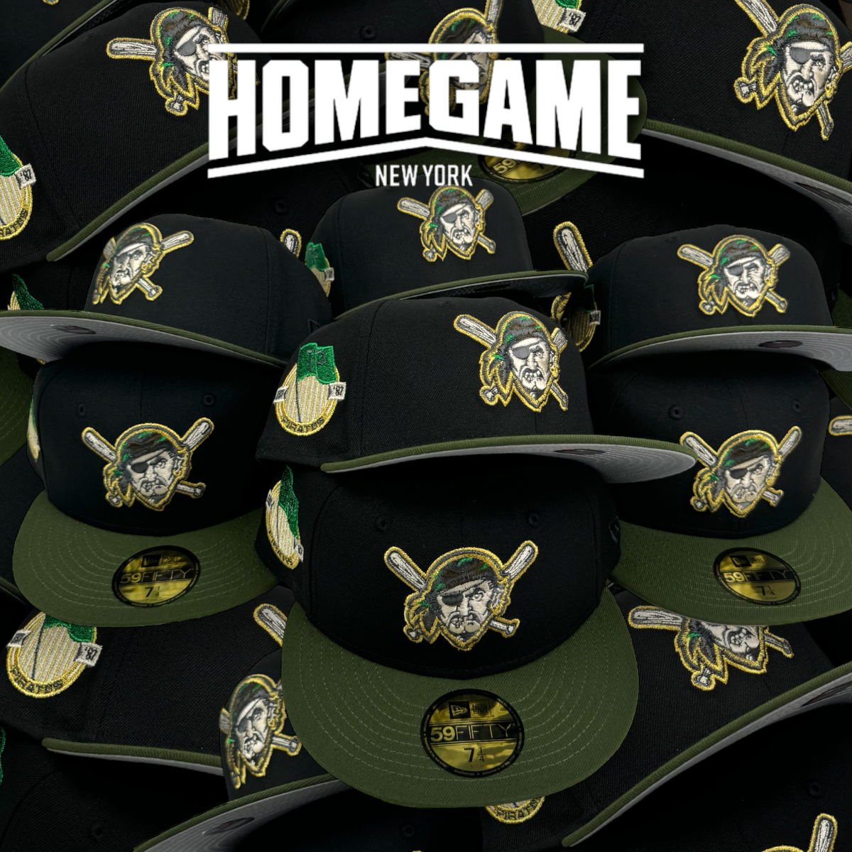 Pittsburgh Pirates Established 87 Black/Rifle Green 59Fifty New Era