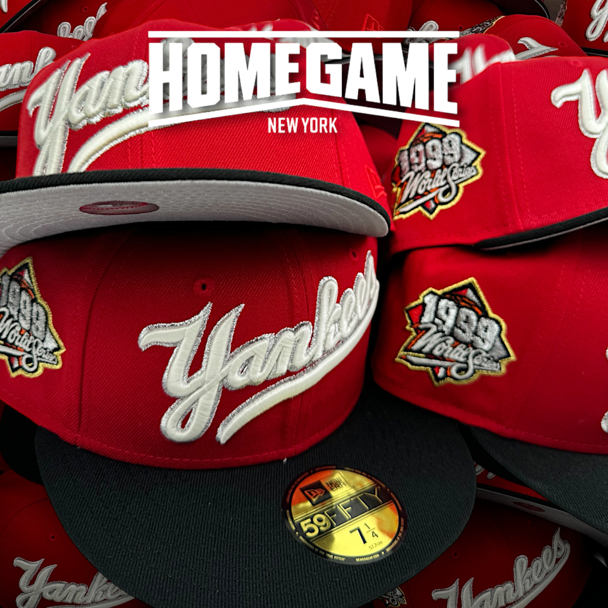 New York Yankees 1999 World Series Scarlet/Black 59Fifty New Era