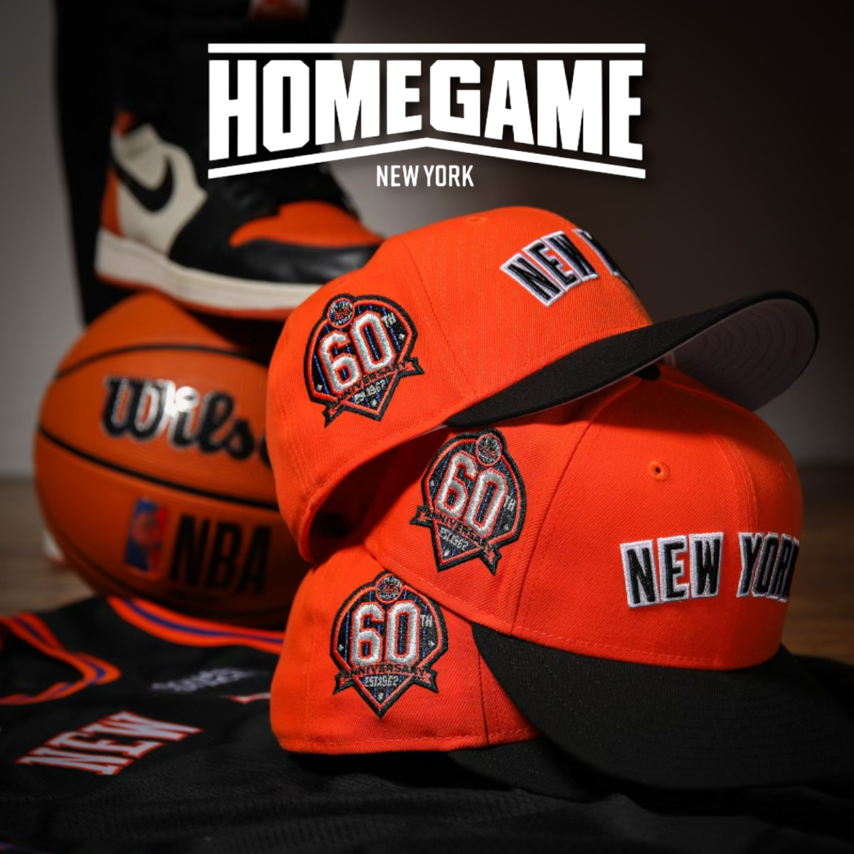 New York Mets 60th Anniversary Orange/Black 59Fifty New Era