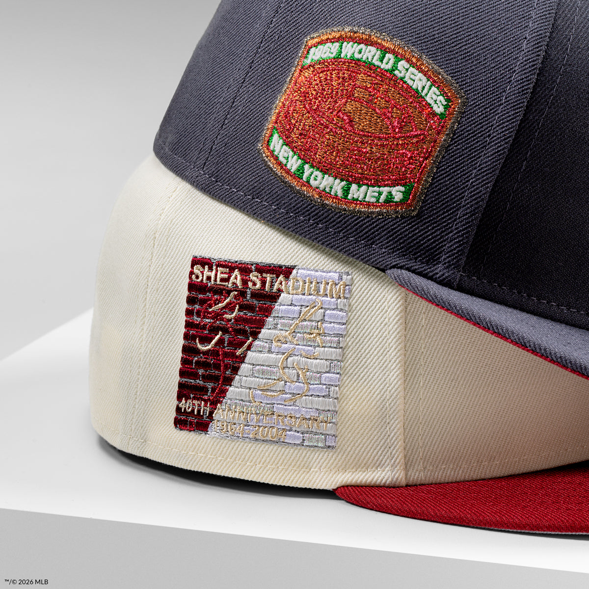 Nigel Sylvester x Rushmore New York Mets 40th Anniversary Chrome White/Brick Red 59Fifty New Era