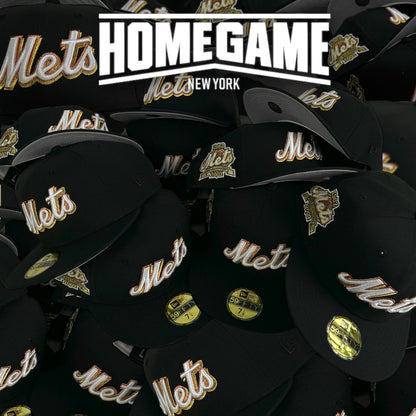 New York Mets 40th Anniversary in Black 59Fifty New Era Hat