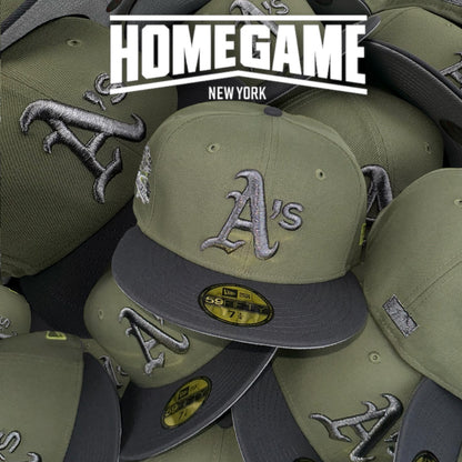 Oakland Athletics Battle of the Bay Green Bark/Graphite 59Fifty New Era Hat