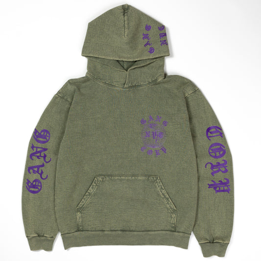 Gang Corp Old English Hoodie Green