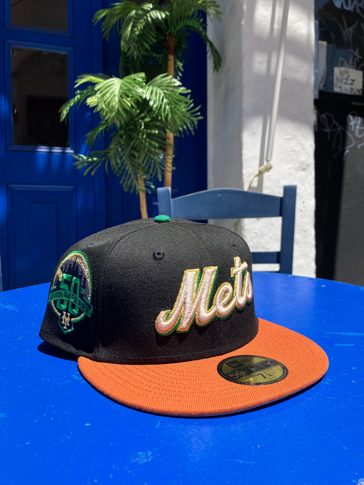 New York Mets 50th Anniversary Black/Rust Orange 59Fifty New Era