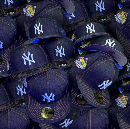 New York Yankees 1999 World Series Denim/Orange 59Fifty New Era Hat