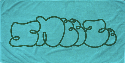 SNEEZE Logo Beach Towel Blue/Green