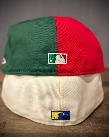 Rear embroidery detail on the Frosty Preme 2 Pack fitted hats