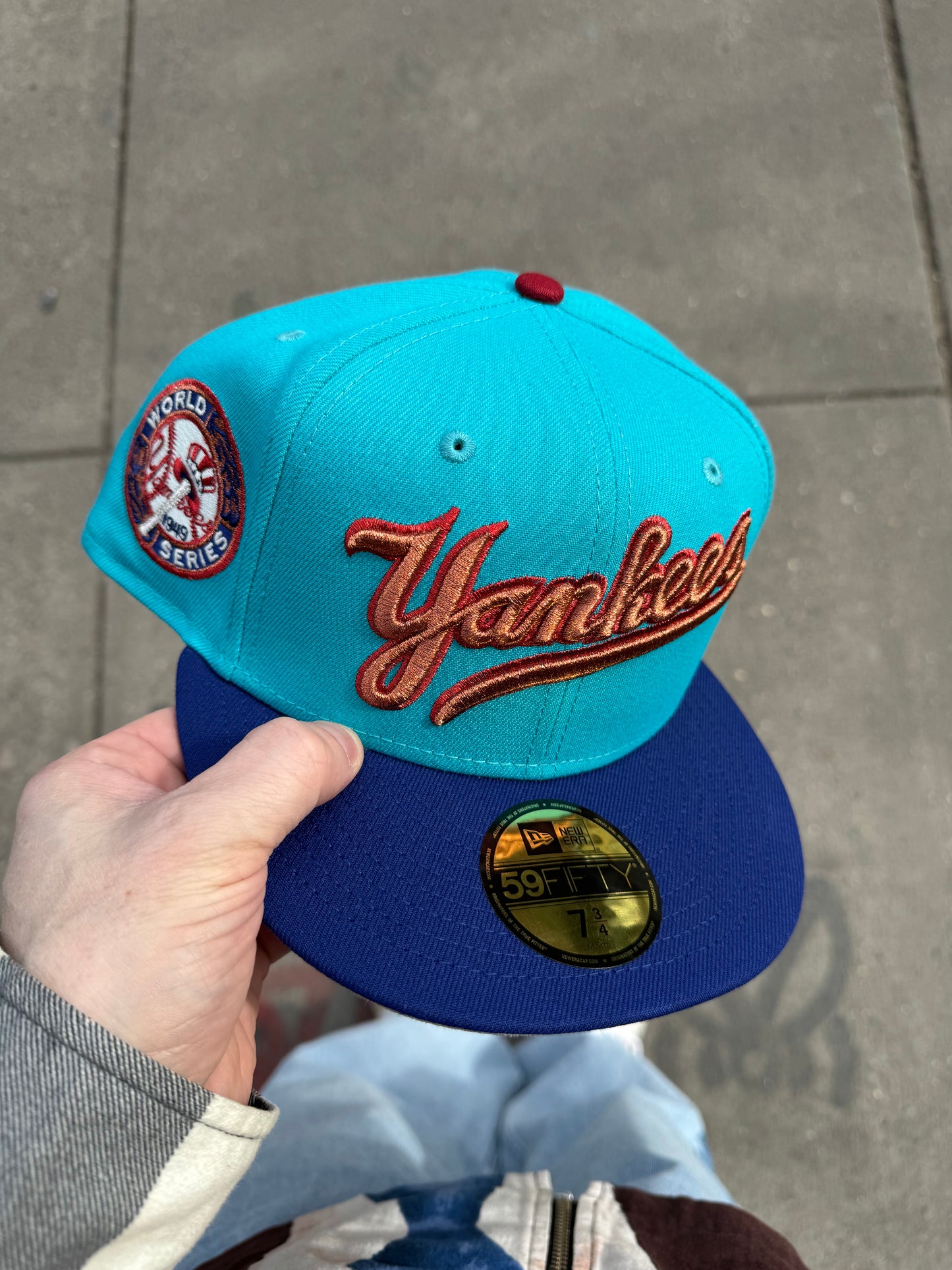 New York Yankees 1949 World Series Classic Car Teal/Dark Navy 59Fifty New Era Hat