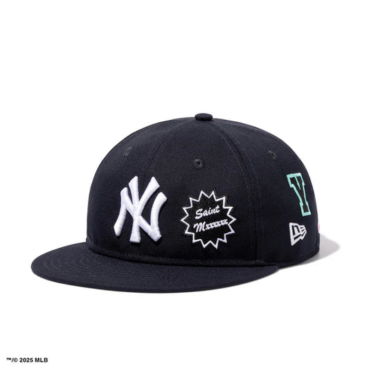New York Yankees x SAINT Mxxxxxx × Navy New Era Japan 9Fifty Snapback Hat