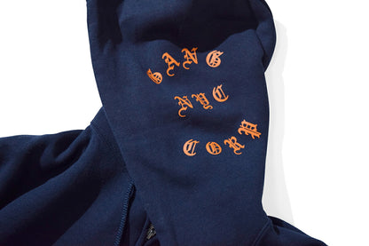 Gang Corp Globe Zip Up Sweatshirt Navy