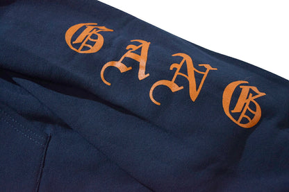 Gang Corp Globe Zip Up Sweatshirt Navy