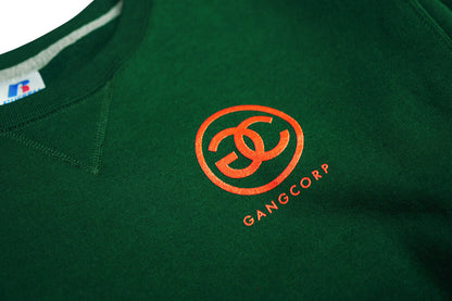 Gang Corp Logo Crewneck Sweatshirt Forest Green