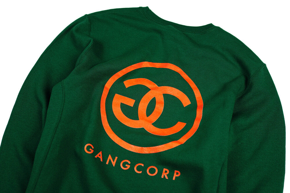 Gang Corp Logo Crewneck Sweatshirt Forest Green