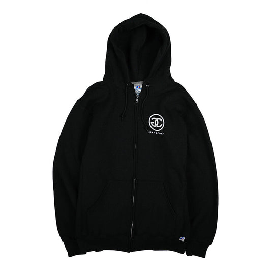 Gang Corp Logo Zip Up Sweatshirt Black