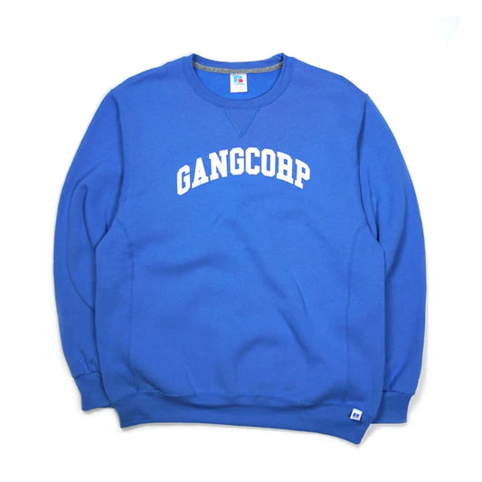 Gang Corp Collegiate Arch Logo Crewneck Blue