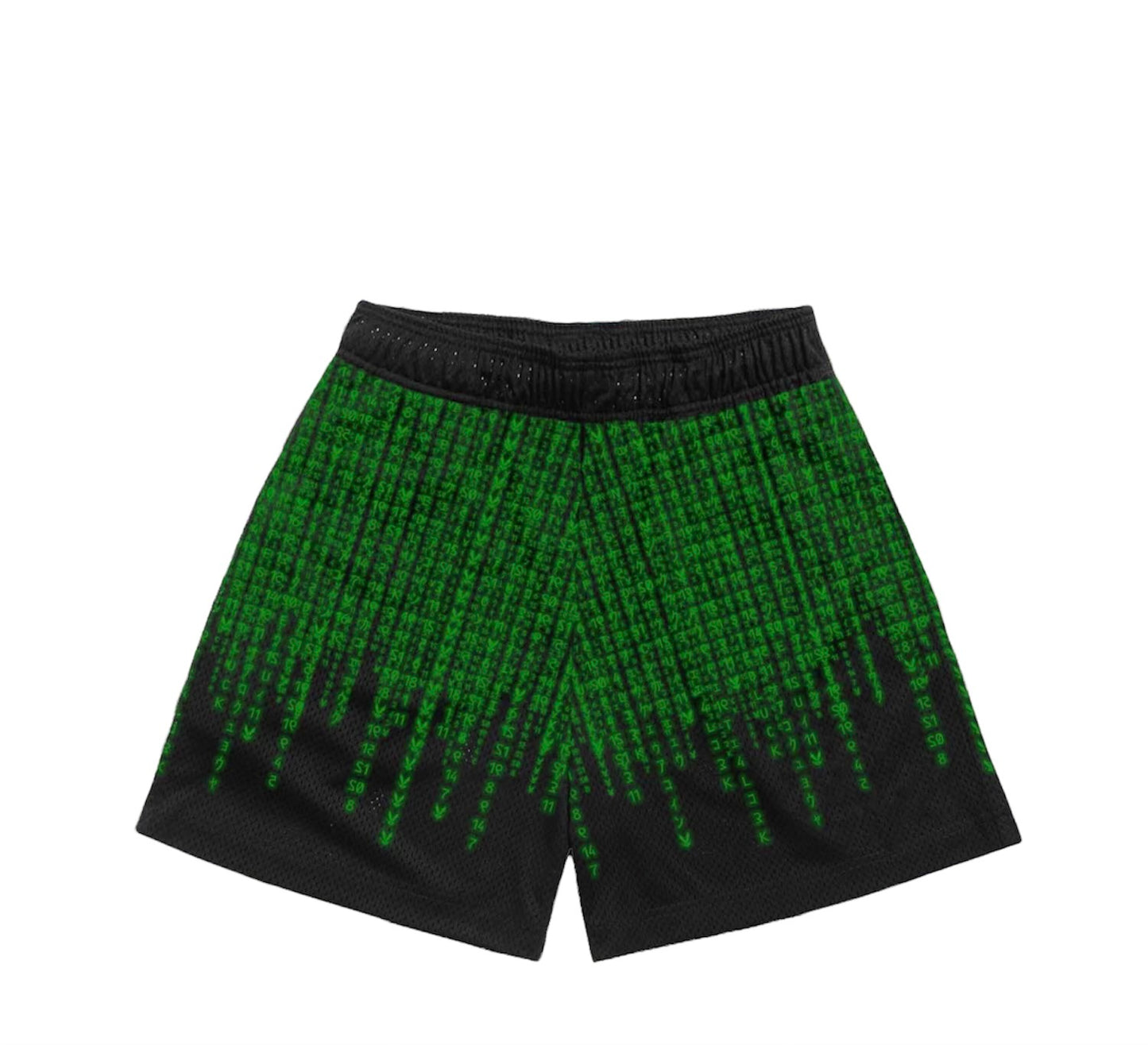 Manifested Luck Matrix Mesh Shorts Green